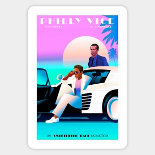 Philly Vice Poster – 24x36 Miami Vice Parody Featuring Hugh Honey & Vince Vinegar (Dennis & Mac from It’s Always Sunny) Sticker